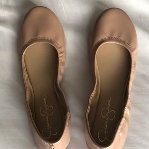 Jessica Simpson Sz 11 Taupe Flats New without box